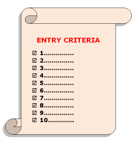 Entry Criteria