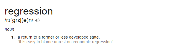 regression meaning